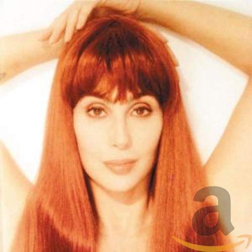 Cher with long red hair on the "Love Hurts" CD cover.