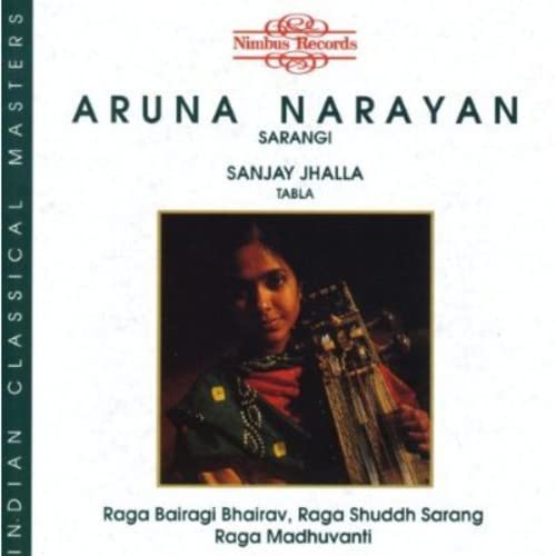 CD cover featuring Aruna Narayan with a sarangi, Indian classical music.