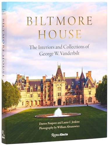 Book cover featuring Biltmore House, a large castle with a fountain.