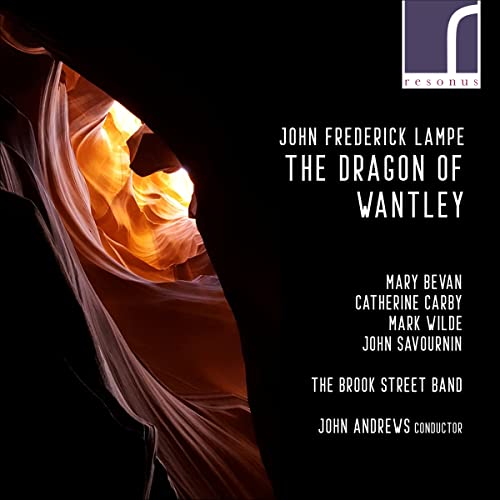 CD cover for "The Dragon Of Wantley" opera, featuring abstract canyon imagery.