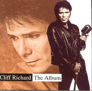 Album cover featuring Cliff Richard with a microphone, sepia tone.