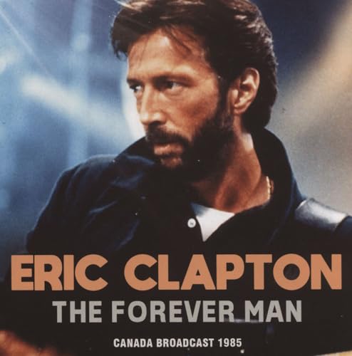 Eric Clapton album cover, portrait of a man with text overlay.