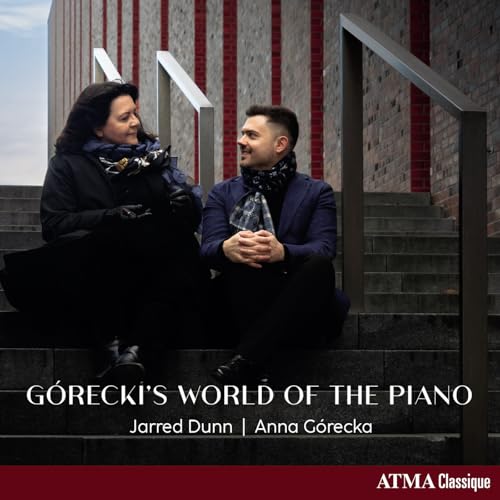 CD cover featuring Jarred Dunn and Anna Górecka on stairs.