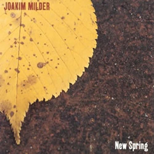 CD cover with a yellow leaf on a dark brown, textured background.