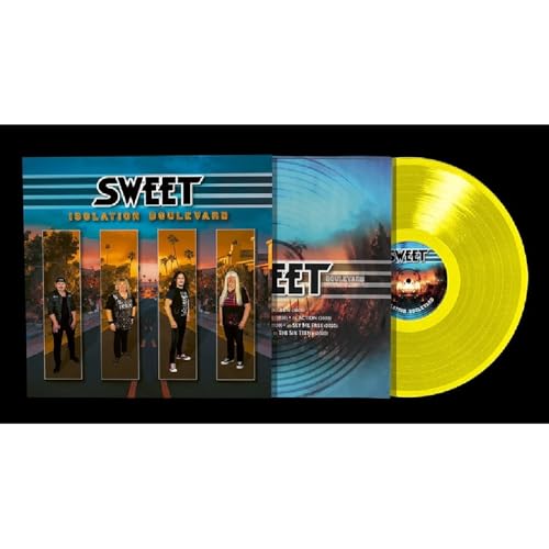 Sweet’s “Isolation Boulevard” neon yellow vinyl record and album cover.