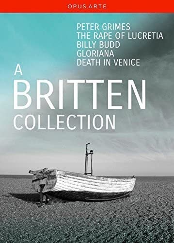DVD cover for “Britten Collection” featuring a small boat on the sea.