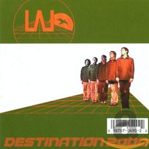 CD cover for Love As Laughter’s “Destination 2000” featuring a band photo.