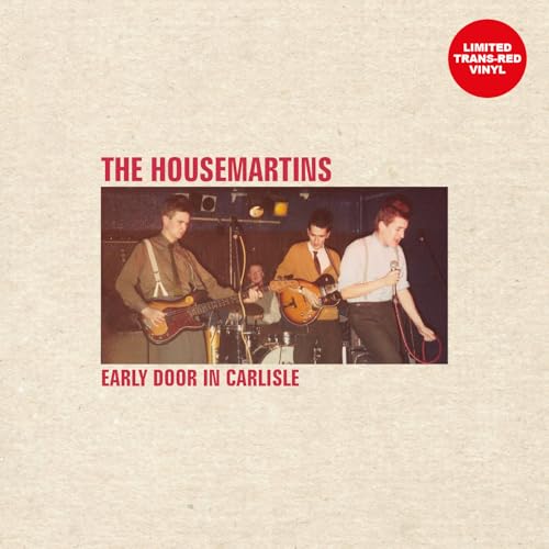 The Housemartins band photo on vinyl record cover, with red limited edition sticker.