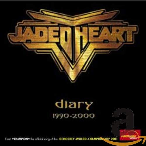 Jaded Heart "Diary 1990-2000" CD cover with gold logo on black background.