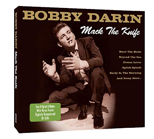 Bobby Darin album cover, "Mack The Knife," featuring a posed portrait.