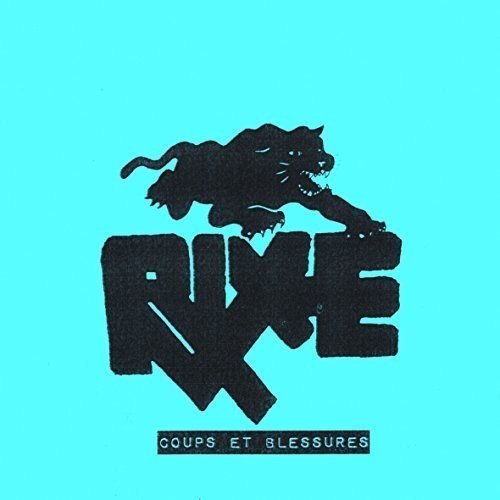 Turquoise album cover with a black panther and bold "RIXE" lettering.