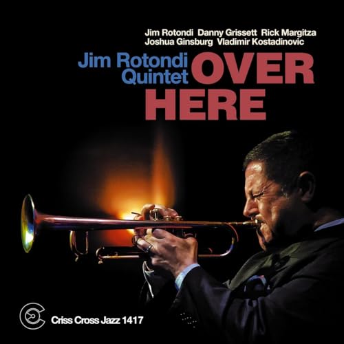 A man playing the trumpet against a black background with album title text above.