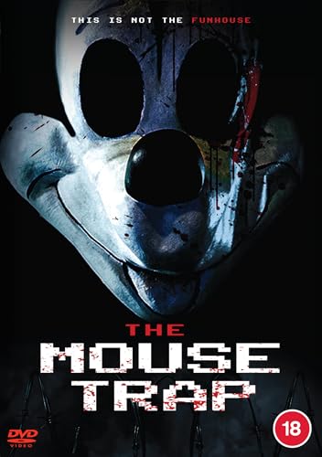 A sinister, blood-stained mouse mask on a dark background with The Mouse Trap title.