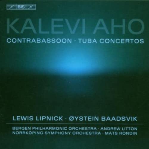 CD cover for Kalevi Aho’s tuba and contrabassoon concertos.