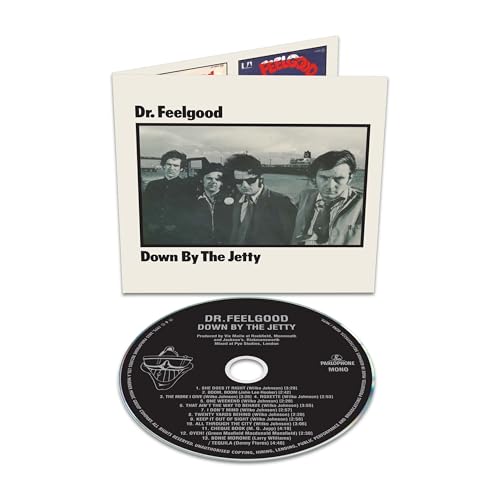 Dr. Feelgood "Down By The Jetty" CD with band photo and tracklist.
