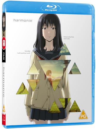 Harmonie" Blu-ray cover featuring an anime girl surrounded by triangles.