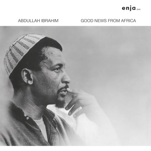 Black and white album cover featuring Abdullah Ibrahim in profile.