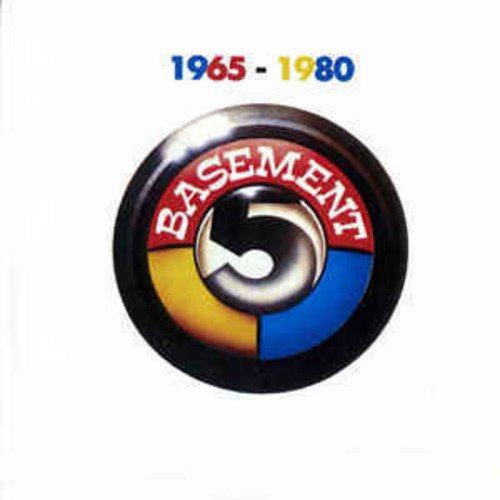 Basement 5 vinyl record cover with red, yellow, and blue design.