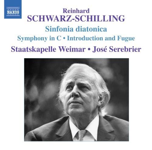 CD cover featuring a portrait of composer Reinhard Schwarz-Schilling.