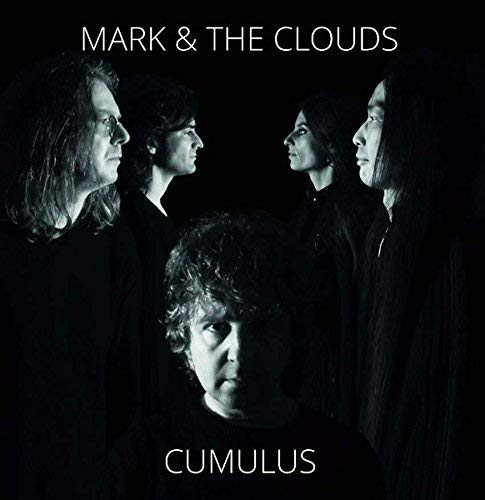 Black and white portrait of four men, album cover for "Cumulus.