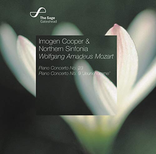CD cover for Mozart piano concertos performed by Imogen Cooper.