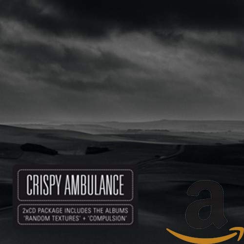 CD cover for Crispy Ambulance’s “Random Textures and Compulsion” with a cloudy landscape.