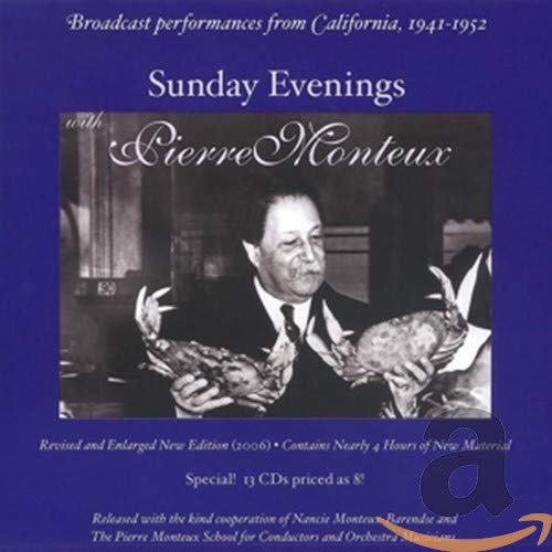CD case for Pierre Monteux’s California broadcast performances, 1941-1952.