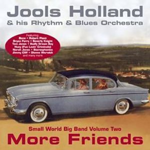 Jools Holland CD cover with a vintage blue car and text listing artists.