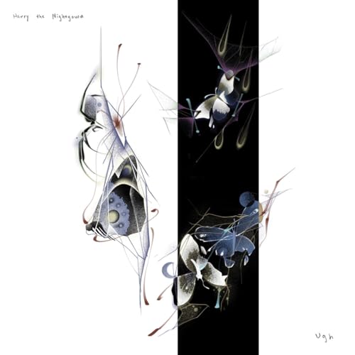 Album cover with abstract watercolor-style illustration of moths and a face.