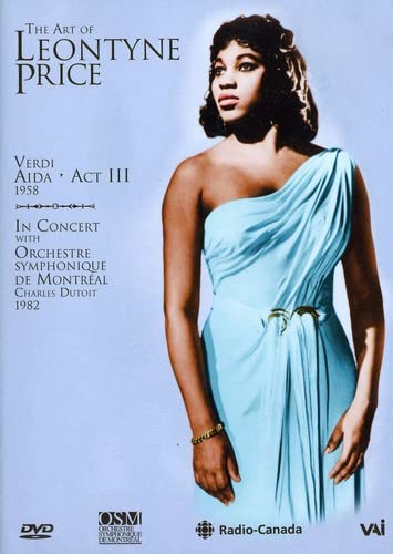 DVD cover featuring opera singer Leontyne Price in a blue gown.