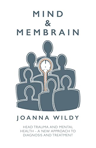 Book cover with silhouettes of people and a brain illustration.