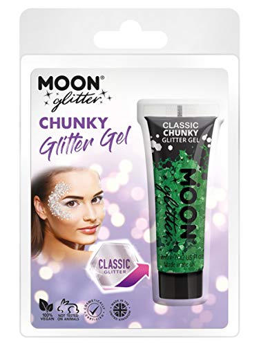 Moon Glitter Classic Chunky Glitter Gel Green
