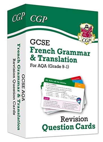 New Grade 9-1 GCSE AQA French: Grammar & Translation Revision Question Cards: ideal for catch-up and the 2022 and 2023 exams (CGP GCSE French 9-1 Revision)