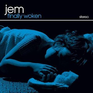 CD cover for Jem’s “Finally Woken” featuring a reclining woman in blue.
