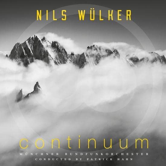 Album cover for "Continuum" by Nils Wülker, featuring misty mountains.