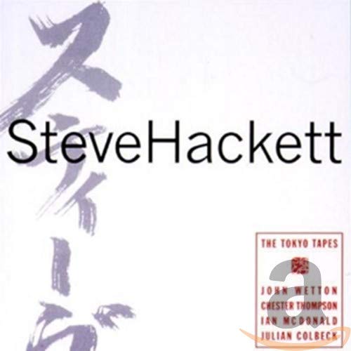 Steve Hackett album cover, "The Tokyo Tapes," with Japanese calligraphy.