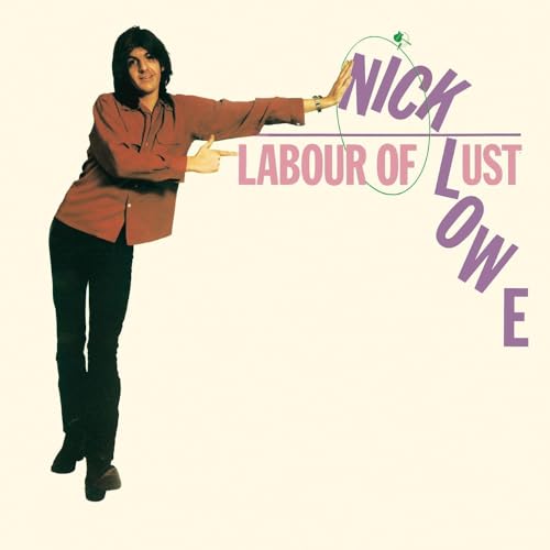 Album cover for Nick Lowe’s “Labour of Lust” featuring a man pointing.