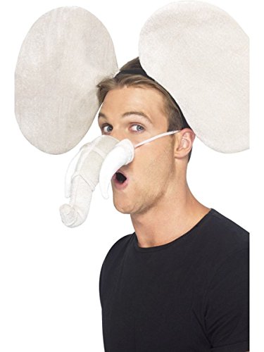 Smiffys Elephant Kit with Ears and Trunk - Grey