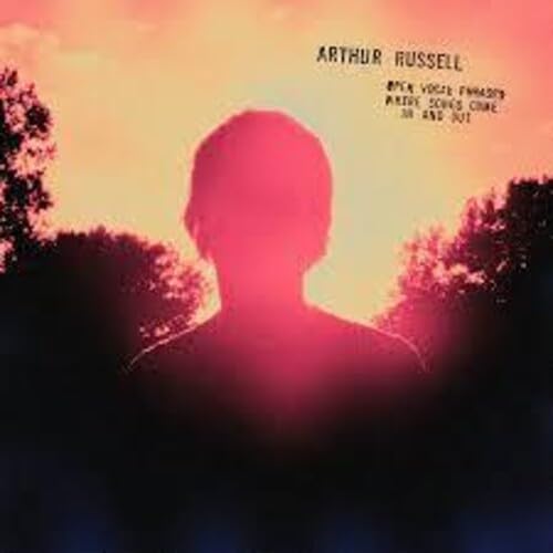 Album cover: silhouetted head against a vibrant orange and pink sunset.