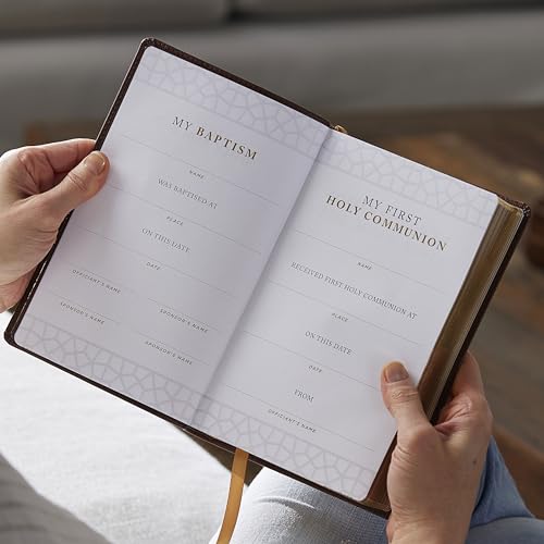 NRSVCE Sacraments of Initiation Catholic Bible, Brown Leathersoft, Comfort Print