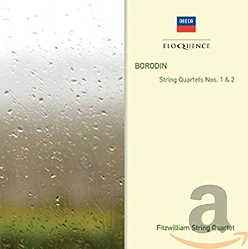 CD cover for Borodin string quartets by Fitzwilliam Quartet.
