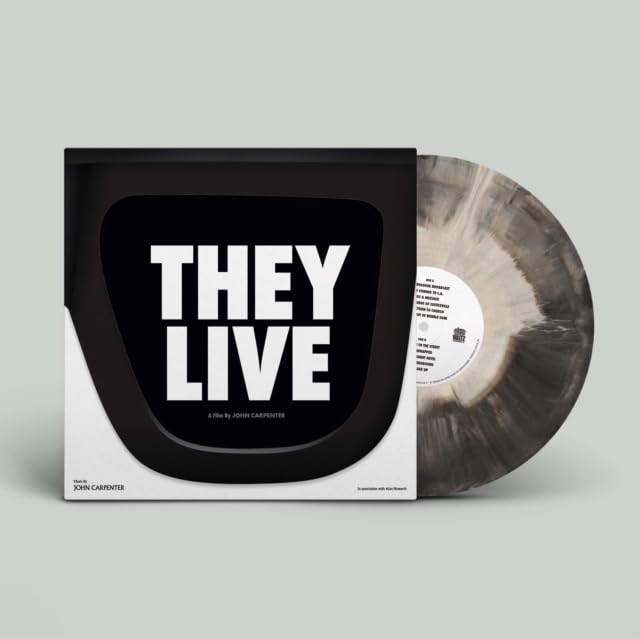 “They Live” vinyl record with marbled grey and white disc, black cover.