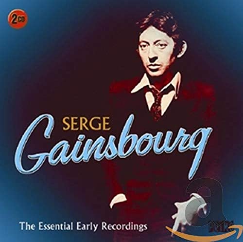 CD cover for Serge Gainsbourg’s “The Essential Early Recordings” with portrait.