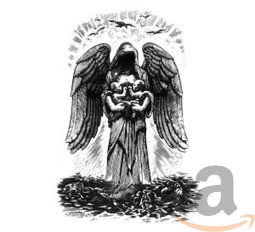 Black and white CD cover art depicting a winged figure with children.