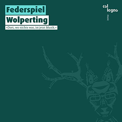 CD cover for Federspiel’s “Wolperting” album, featuring a stylized deer head.