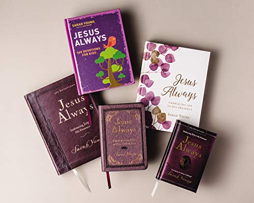 Jesus Always, Leathersoft, with Scripture References : Embracing Joy in His Presence (A 365-Day Devotional)