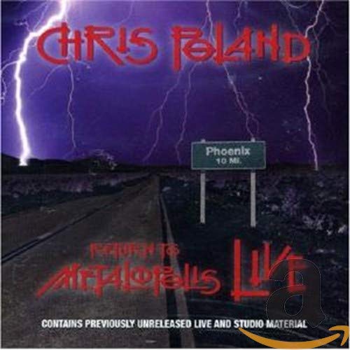 CD cover for Chris Polandās āto Metalopolis: Liveā with stormy landscape.