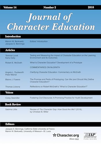 Journal of Character Education Vol 14 Issue 2