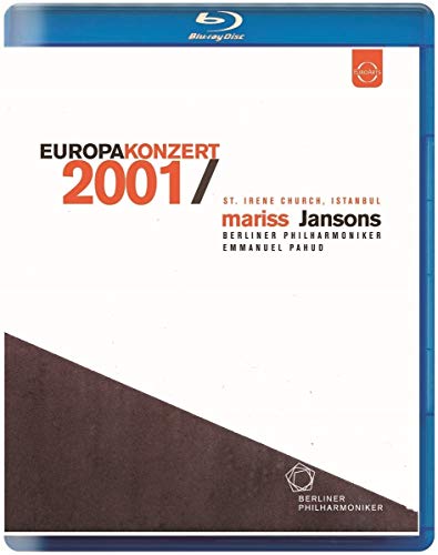 Blu-ray case for “Europakonzert 2001” featuring Berliner Philharmoniker and Emmanuel Pahud.