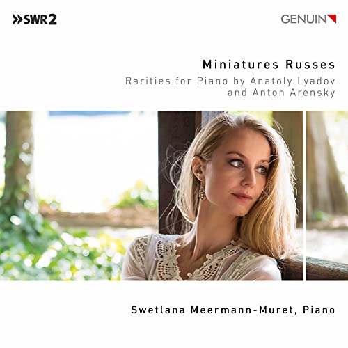 CD cover featuring pianist Svetlana Meermann-Muret and blurred forest background.